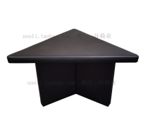 Foshan one ring chair industry inquiry table left talk room triangle soft bag anti-collision interrogation negotiation table and chair combination