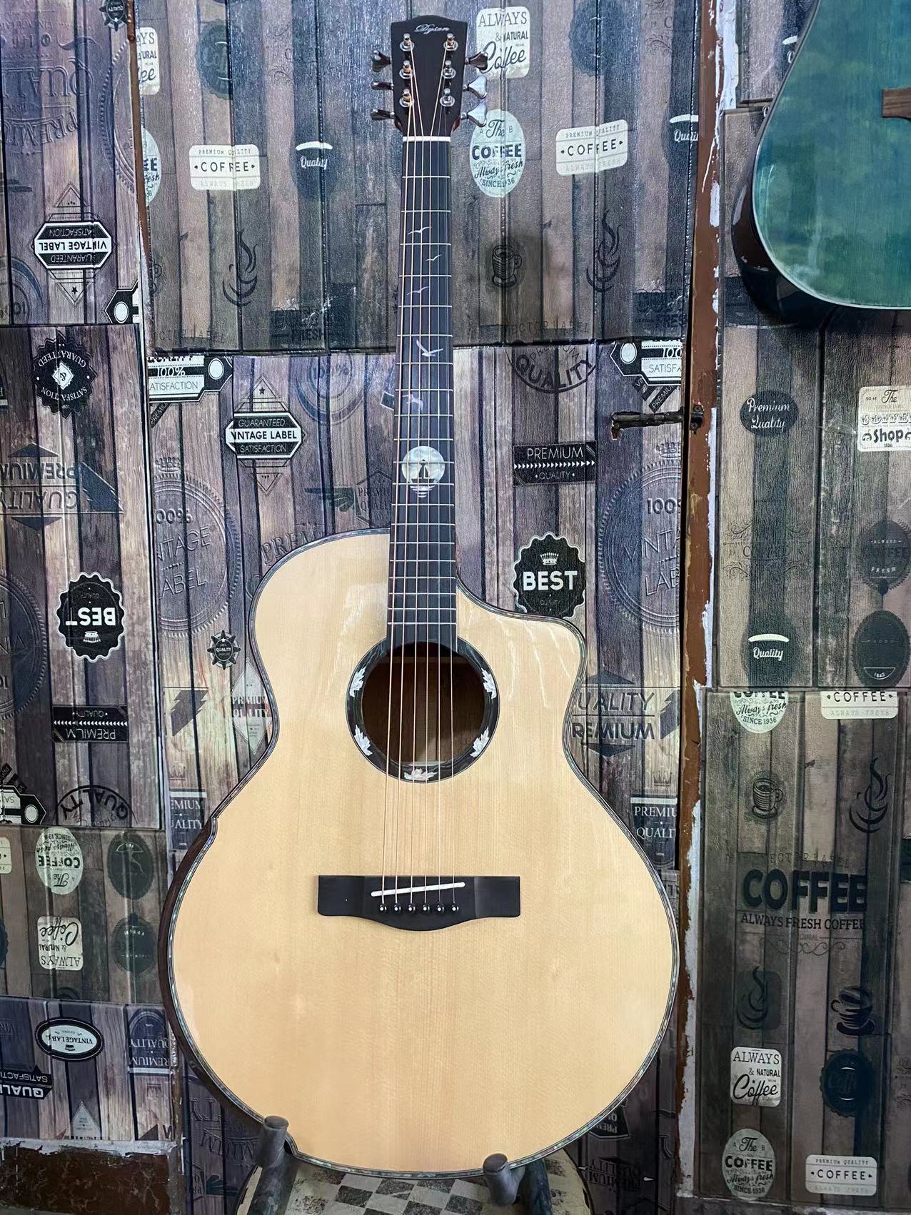 Full single folk guitar with hand Garquake electric box Dual-purpose guitar with Bluetooth multifunction Resonance Wood Guitar-Taobao