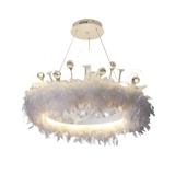 Современная и минималистичная люстра для спальни, хрустальный светильник, лампа, легкий роскошный стиль