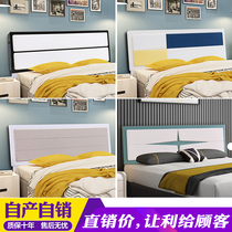  Headboard backrest Simple modern simple childrens princess single customization 1 5 paint 1 8m double bed headboard