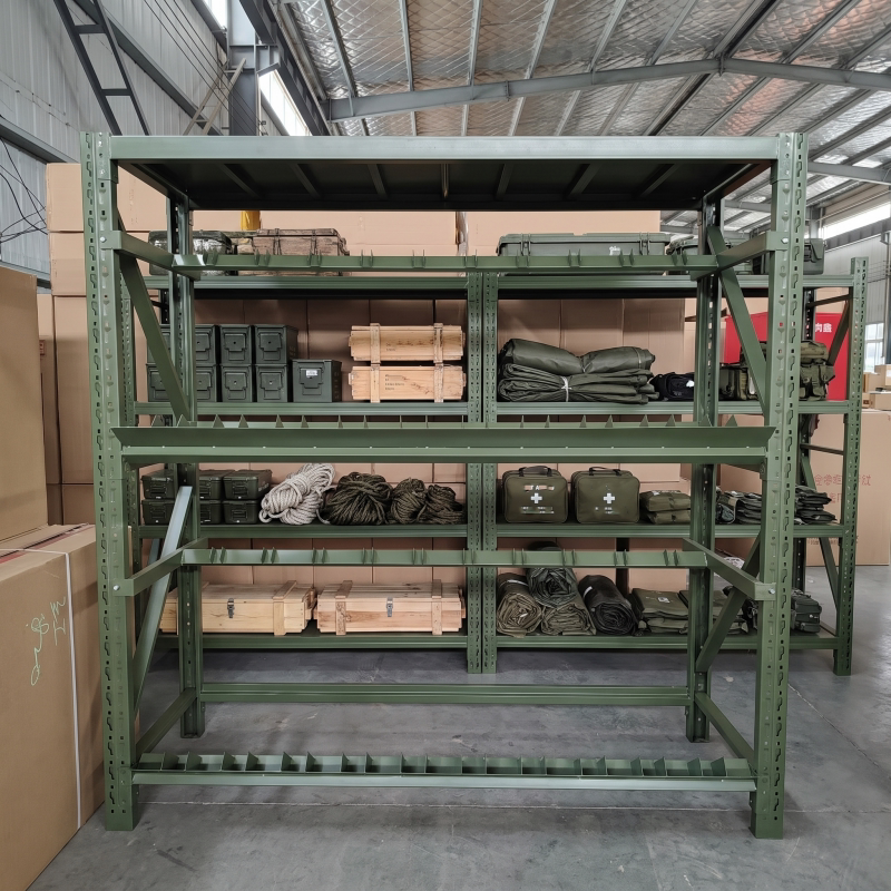 Military Green Shelves, Emergency Supplies Racks, Equipment Storage Racks, Flood Control Supplies Racks, Shield Shelves, Shovel and Pickaxe Racks, Steel Fork Racks Military Green Shelves, Emergency Supplies Racks, Equipment Storage Racks, Flood Control Supplies Racks, Shield Shelves, Shovel and Pickaxe Racks, Steel Fork Racks