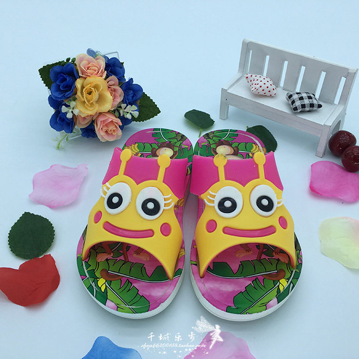 Pantoufles enfants en suède pour été - semelle plastique - Ref 1016202 Image 6