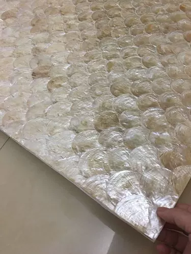 Shell Mosaic Modern Light Luxury Living Room Фоновая фона стена стена настенный