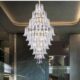 Duplex floor chandelier living room light luxury