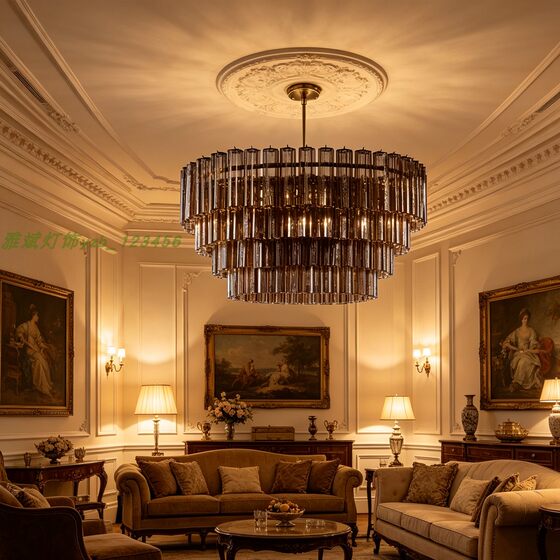 French medieval retro villa living room designer restaurant art Murano handmade foreign trade glass chandelier