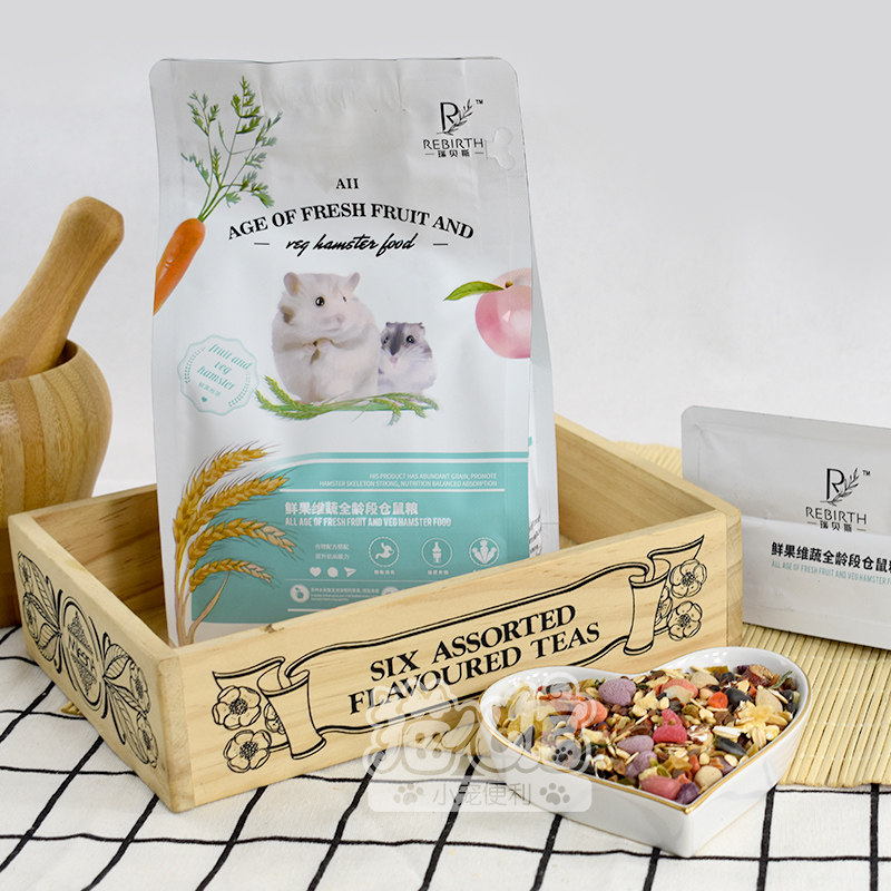 Rebes fresh fruit and vegetable full-age hamster staple food golden bear feed nutrition 500g