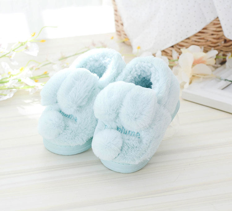 Pantoufles enfants en suède pour hiver - semelle plastique - Ref 1018199 Image 16