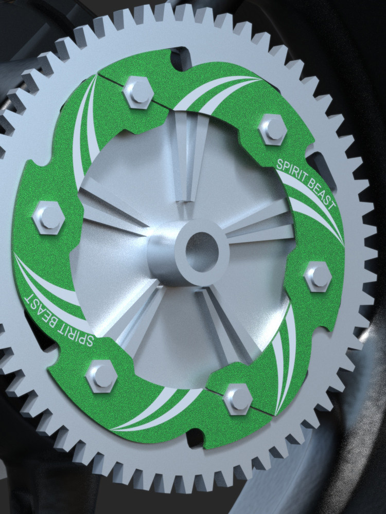 Applicable Kawasaki Z400 rear gear cover Spirit Beast modification accessories Ninja Ninja sprocket cover Big sprocket decorative cover