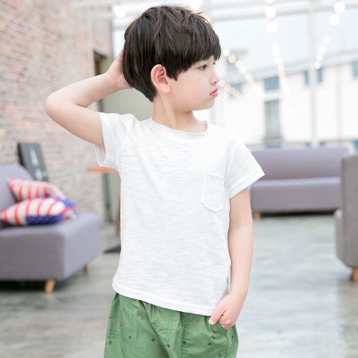 T-shirt chống muỗi boy mùa hè mỏng cho trẻ em dài tay nút tre bông đáy cậu bé áo sơ mi mùa hè điều hòa không khí áo hàng đầu.