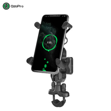 MWUPP five piossopro motorcycle 12 7mm-33mm variable diameter multi-card X wireless charging cell phone holder-Taobao