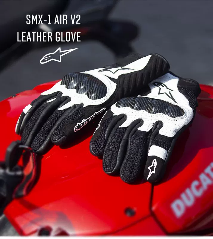 Ý Một ngôi sao alpinestars đi xe máy găng tay mùa hè màn hình cảm ứng thiết bị lái xe máy SMX-1 - Xe máy Rider thiết bị