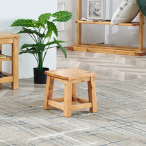 Full solid wood small square stool Berwood furniture wood stools creative short stool small bench innet red little stool for home