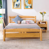 Solid wood Berwood Childrens bed 1 2 m Single beds modern minimalist log Double beds 1 5 m Teen Student Bed
