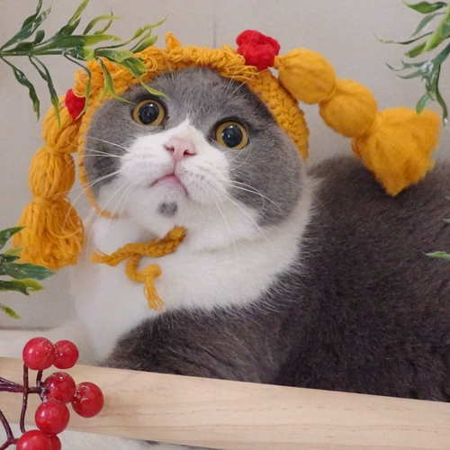 Брендовая челка, шапка, милый шлем с косичкой, аксессуар для волос