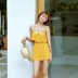 Đồ bơi mới nữ Xiêm váy bảo thủ che bụng thon eo sinh viên boxer gừng nữ áo tắm - Bộ đồ bơi One Piece Bộ đồ bơi One Piece