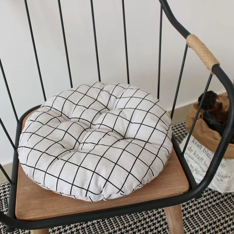 vải bông nordic mềm và thoải mái tròn sinh viên lớp đệm mệt mỏi ass ghế văn phòng ít vận động đệm pad - Ghế đệm / đệm Sofa