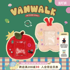 Футляр для карт vanwalk毛怪系列 可爱毛绒卡套门禁证件保护套拍立得小卡照片挂件