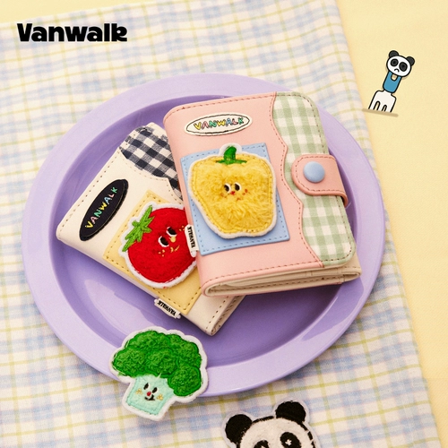 Vanwalk Fun Market милый панда мини -хон кукольный дизайн девушки магнитный покрытый сумка для хранения