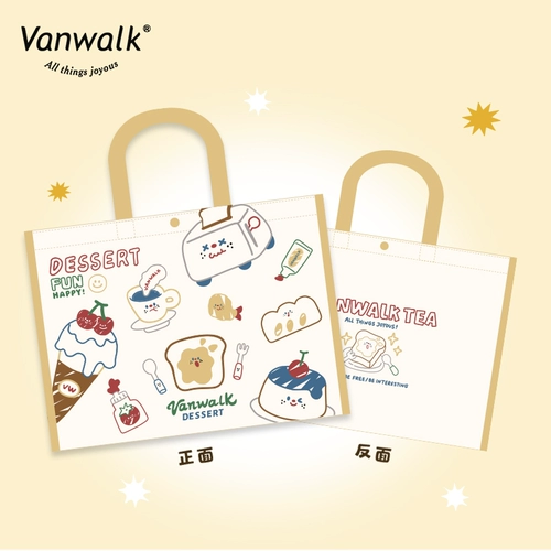 VanWalk [настройка бренда] Симпатичная коллекция сумки для покупок с компонентами Портативная сумка