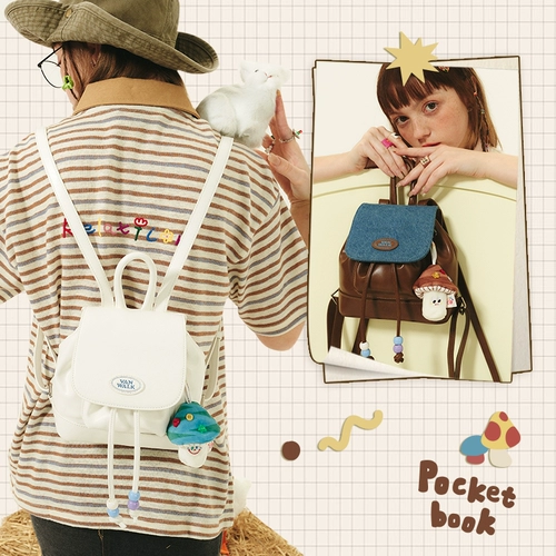 Милая радужная плюшевая подвеска с грибочками-гвоздиками, сумка для хранения