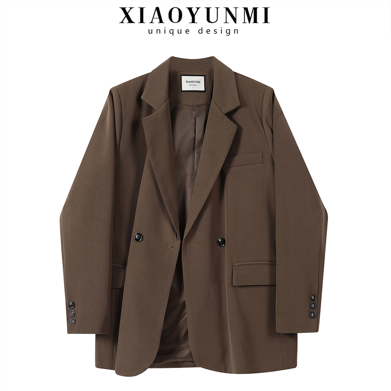 Early Spring Brown Suit Jacket for Women 2026 New Style, Very Beautiful and Unique, Stylish Casual Top