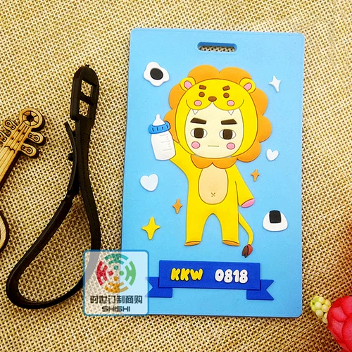 Багажная бирка, чемодан, картхолдер из ПВХ для путешествий, делается под заказ, с печатью вашего логотипа