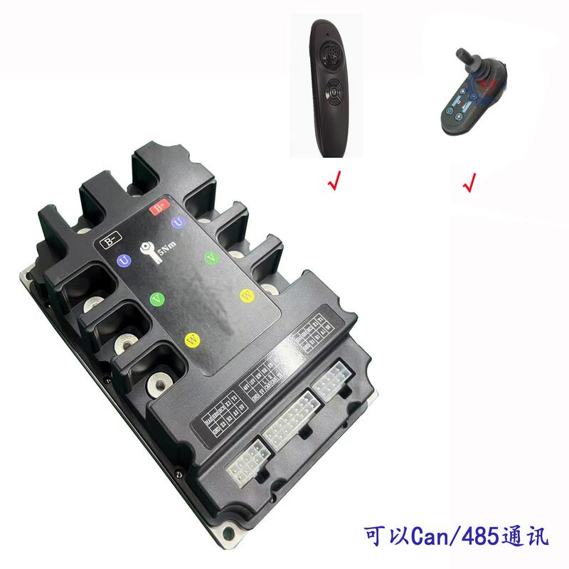 Programmable 24V-60V100A Dual-Drive Dc Brushless Driver Controller 485/Can Remote Control Joystick