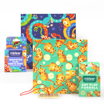 mideer Milu burn brain puzzle wooden toy childrens early education puzzle wooden animal 3-6 years old