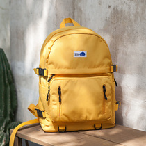 Backpack Men and women solid color students go to school simple outdoor lightweight travel backpack Korean ins style school bag