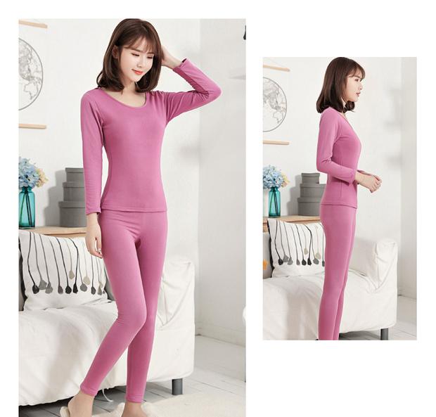 Quần lót nữ phần mỏng cộng với nhung mùa đông bó sát của bộ quần áo mùa thu quần dài phù hợp với mùa đông cơ thể dễ thương bụng học sinh kiểu đồ bộ đẹp