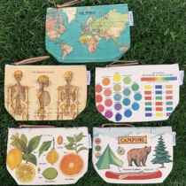 American Cavallini niche advanced sense pen bag ins Korean Boys Primary School students large capacity stationery bag box