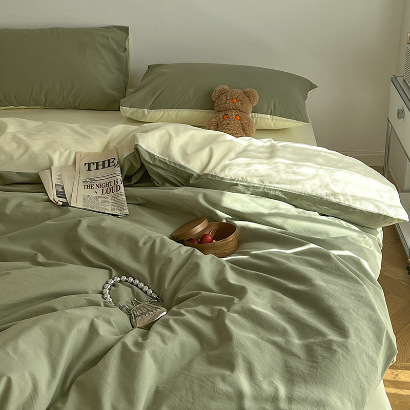 Cotton washed cotton quilt cover single piece cotton single quilt cover 150x200 men double quilt 200x230 mattress cover