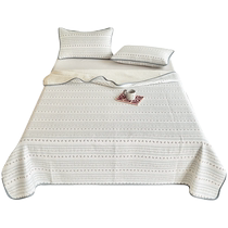 Summer pure cotton bed cover three-piece set 2024 new four-season universal cotton tatami sheets anti-slip kang cover single piece