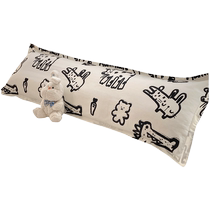 Couples long pillowcase pure cotton 1 8m double home pure cotton extended pillowcase single pillow core liner cover 1 5m 2