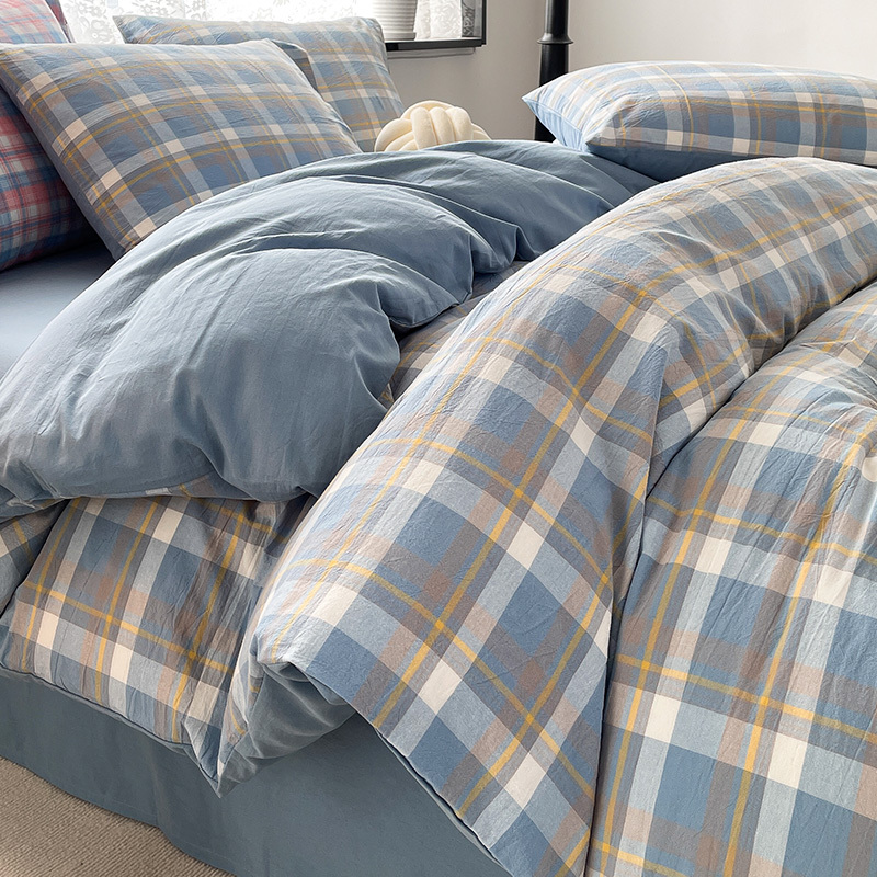 Simple Pure Cotton Duvet Cover Single Piece Single/Double Duvet Cover Set Student Dormitory Duvet Cover 150X200 Quilt Cover 3