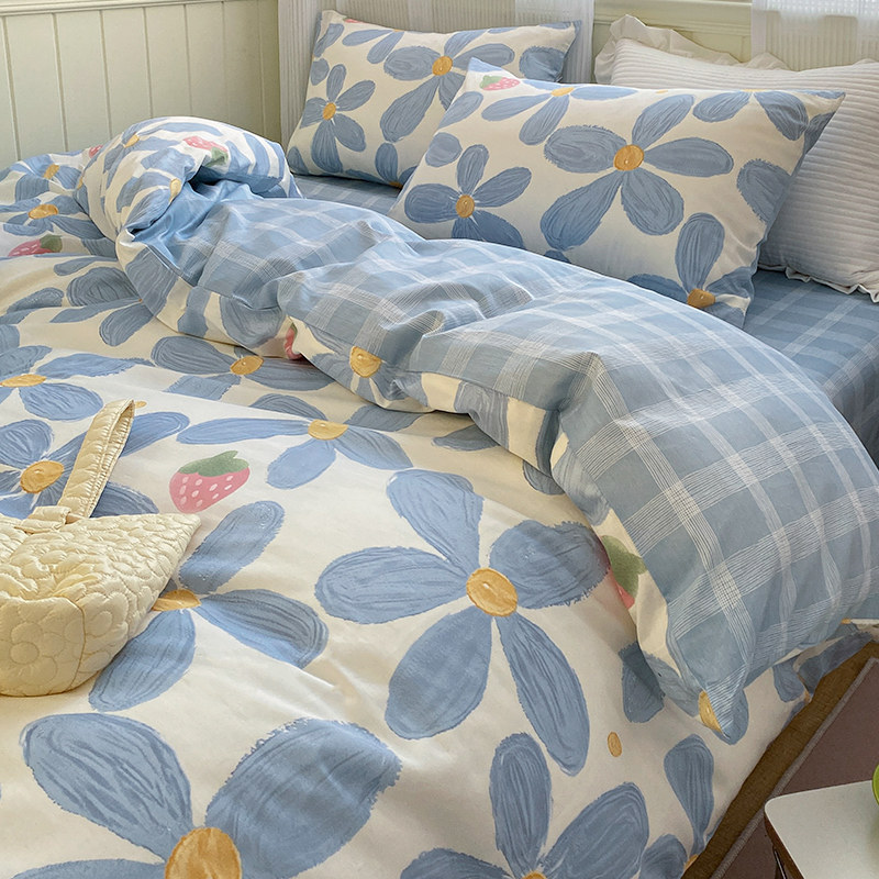 Pure cotton quilt cover single piece all-cotton double quilt cover 200x230 children student dorm room single by single set 150x200