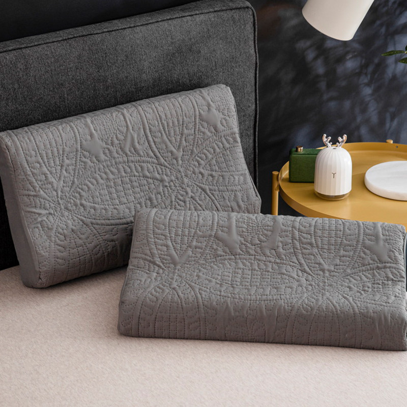 Oil-proof head latex pillowcase spring autumn 60x40 adult 50x30 waterproof rubber memory pillow headgear single 55 x 35 -Taobao