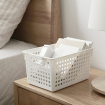 Japanese storage basket plastic bathroom desktop storage basket small basket kitchen debris storage basket cosmetics storage box