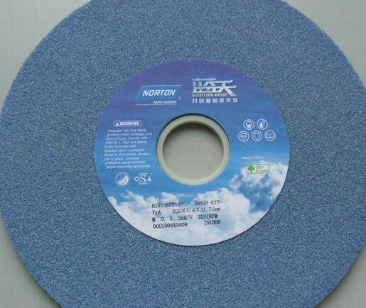 Saint Gobanauton blue sky white corundum ceramic grinding wheel T1A 205 * 6 4 * 31 4 31 75 38A46KVS
