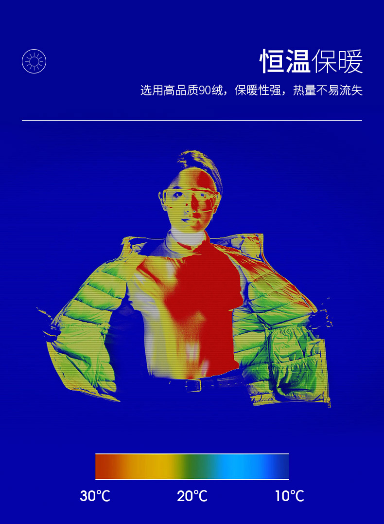 断码好价 高梵 女士 石墨烯 90白鸭绒羽绒服 图5