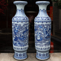 Jingdezhen Ceramic Ware Hand Painted Green Flowers Rohan Great Vase Temples Fotang Company Hotel Decorations Hem