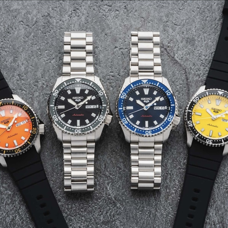 Seiko Men's Watch No. 5 Sports Trendy Mechanical Steel Band Men's Watch Srpl83/Srpl85/Srpl87