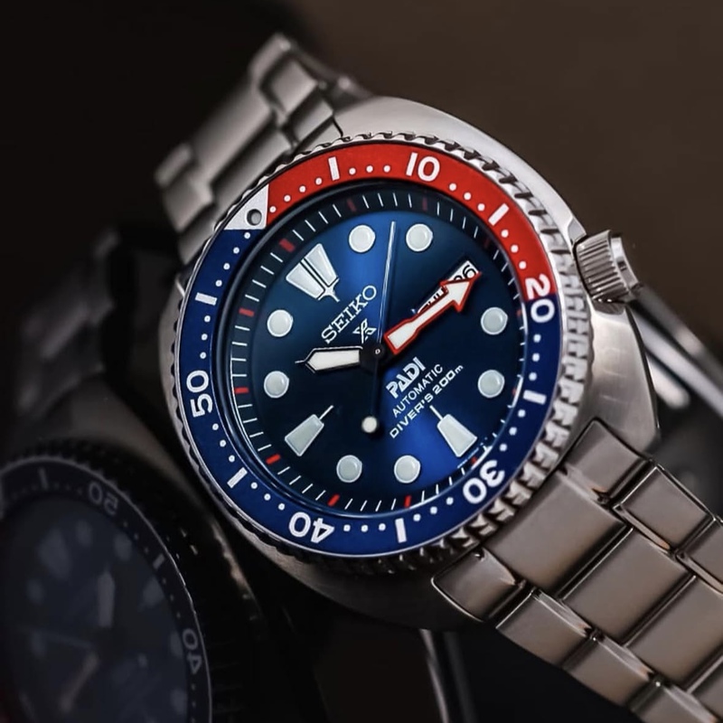 Seiko Men's Watch Padi Collaboration Abalone Color-Blocked Mechanical Watch Srpe99K1/Srpk01K1
