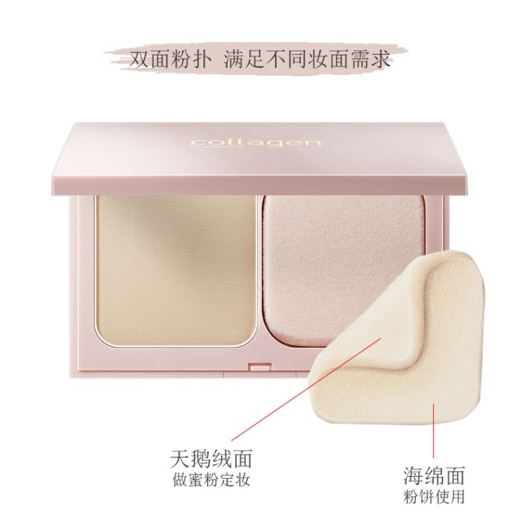 Watson Authentic Collagen 沁 nhung bánh bột đa năng nhung Bánh bột Unisex - Bột nén phấn phủ kiềm dầu