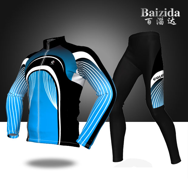 Baizida winter plus velvet long-sleeved speed skating suit cycling clothes for men and women long-sleeved children's roller skating suits are warm and breathable and quick-drying