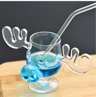 BZ2052-ELK Glass 200 мл плюс 8*18 Прозрачная изгибающая труба*1