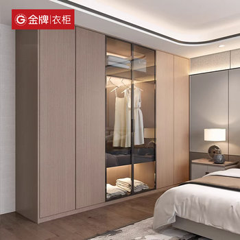 Gold medal wardrobe home bedroom whole house customized walk-in wardrobe light luxury cloakroom all-in-one home assembly