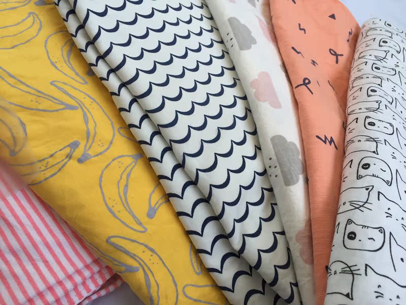 Bé bông lycra vải đôi jersey jacquard mùa hè mùa thu mỏng thương hiệu đồ lót vải jin cho biết những tàn tích của vải - Vải vải tự làm vải linen thô