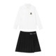 Tokyo Shiki jk original shirt badge embroidered peak collar top leather label pleated skirt college style bulletproof sweetheart