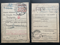 Postal supplies on the eve of World War II 1939 Warsaw Post Office parcel card Poland A2